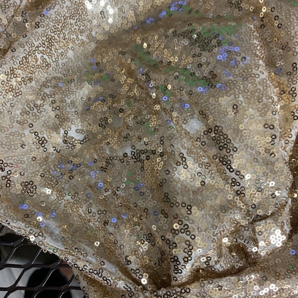 boohoo Gold Sequin  Maxi Dress - Picture 5 of 5